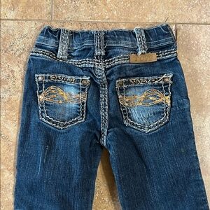 Cowgirl Tuff girls Blue Denim Jeans bootcut